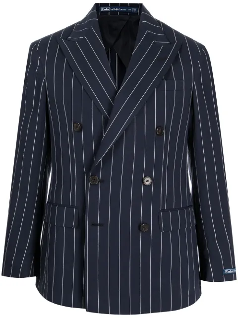Polo Ralph Lauren pinstriped double-breasted blazer