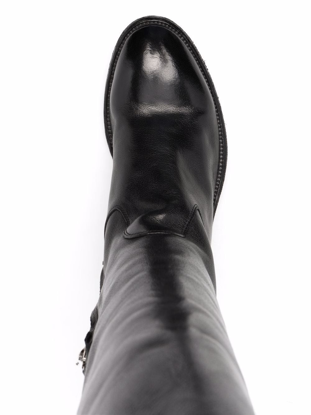 Shop Officine Creative Knee-length Leather Boots In Schwarz