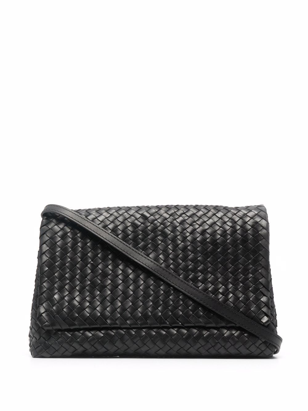 

Officine Creative bolsa crossbody con diseño entretejido - Negro