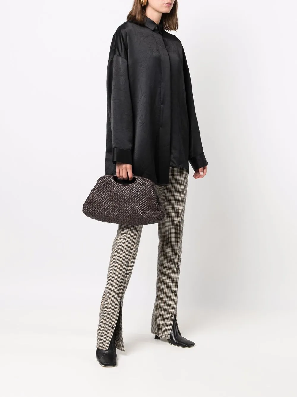 Officine Creative Helen 08 Mignon clutch - Bruin
