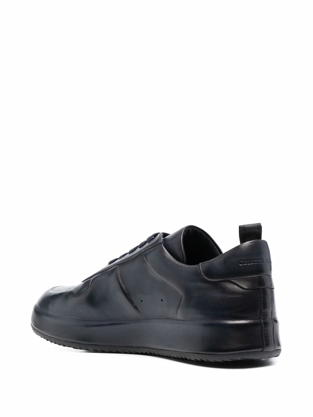 Shop Officine Creative Panelled Low-top Leather Sneakers In Blau