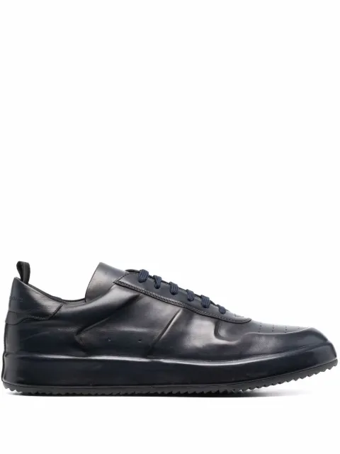 Officine Creative panelled low-top leather sneakers 