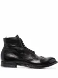 Officine Creative anatomia leather lace-up boots - Black