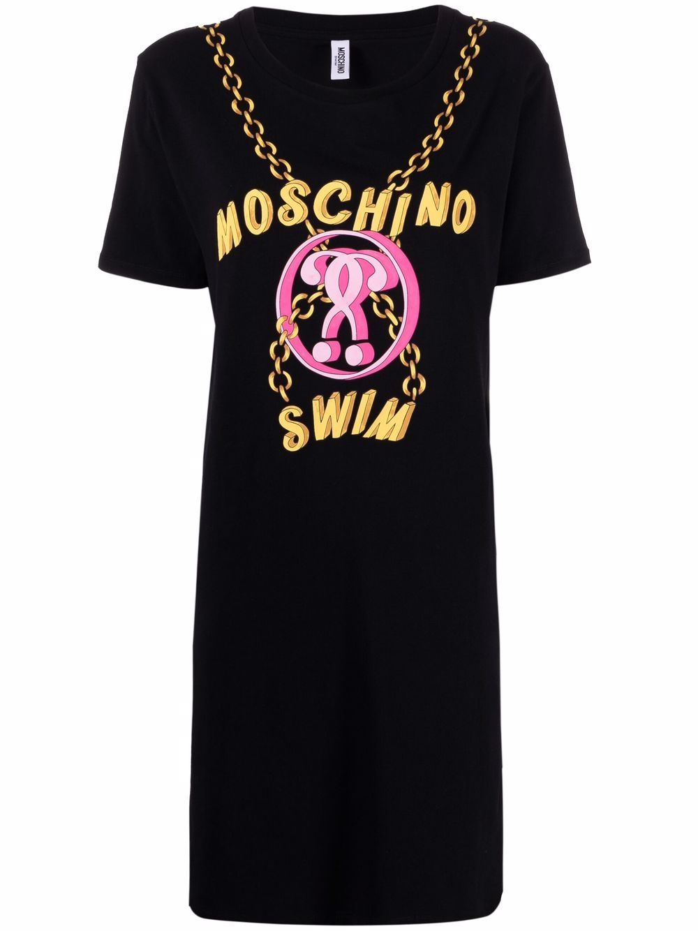 фото Moschino платье-футболка с логотипом