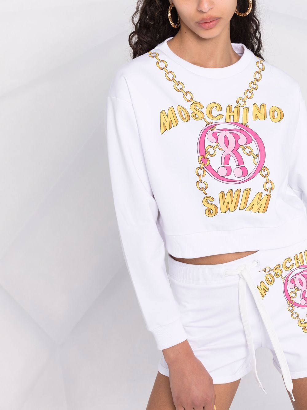 фото Moschino толстовка double question mark