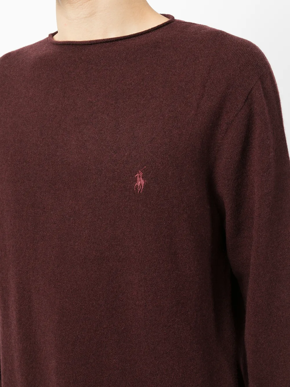 ralph lauren burgundy jumper