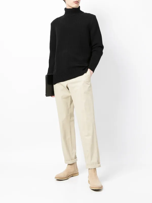 Shop Polo Ralph Lauren roll-neck ribbed 