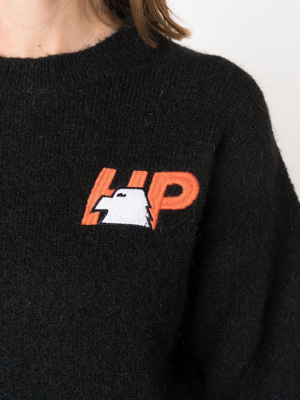 фото Heron preston mohair crewneck hp-eagle black orange