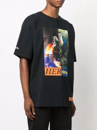 SS TEE OS SPLIT HERONS BLACK ORANGE展示图