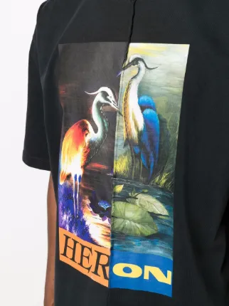 SS TEE OS SPLIT HERONS BLACK ORANGE展示图