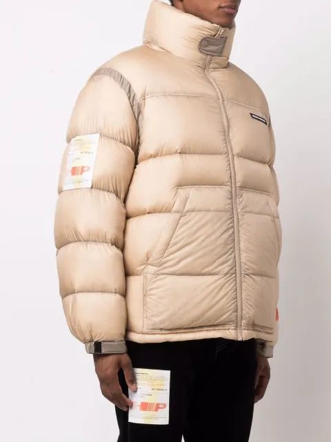 tan puffer jacket mens