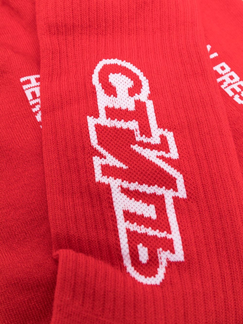 фото Heron preston ctnmb sport long socks red white