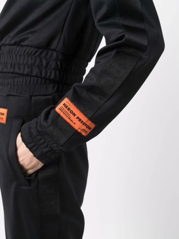 HERON PRESTON ロゴテープ ジップ トラックジャケット Heron Preston logo-tape Track Jacket | Blue | FARFETCH JO