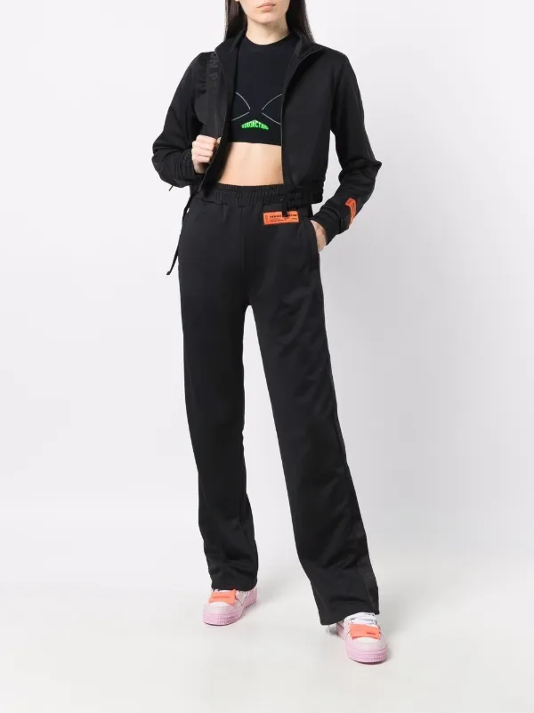 HERON PRESTON ロゴテープ ジップ トラックジャケット Heron Preston logo-tape Track Jacket | Blue | FARFETCH JO