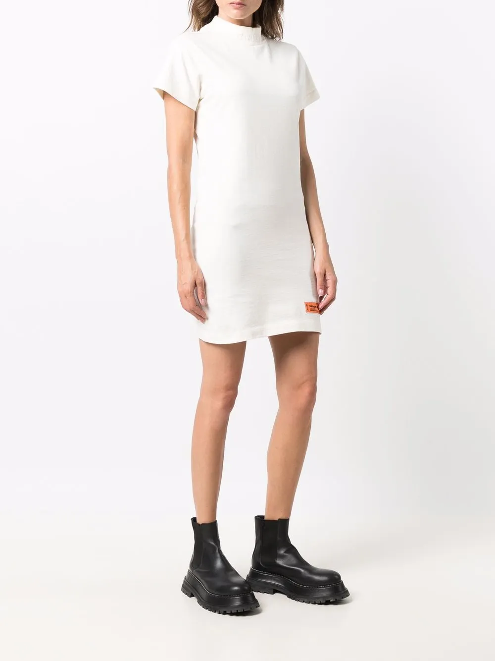 фото Heron preston ss turtleneck dress ctnmb cream white