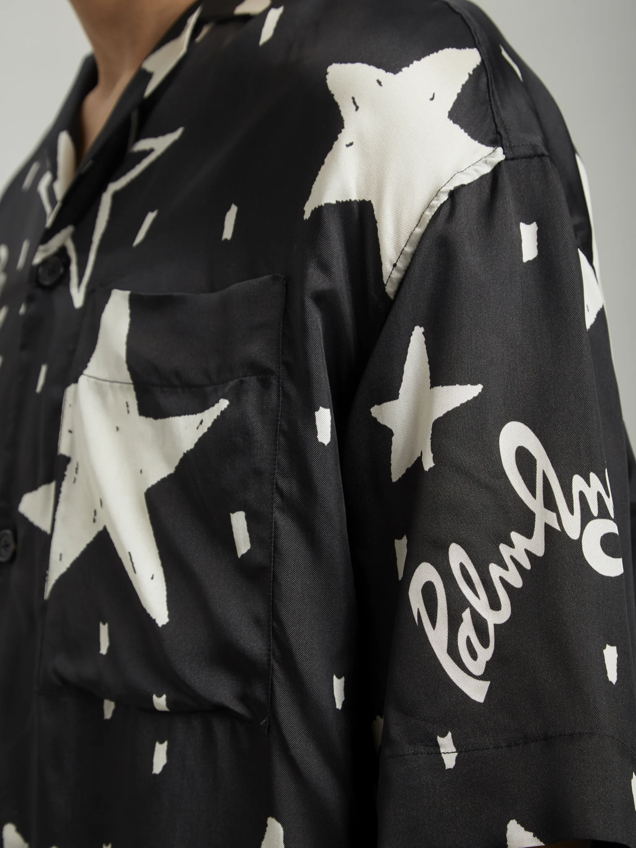 NIGHT SKY BOWLING SHIRT Palm Angels® Official