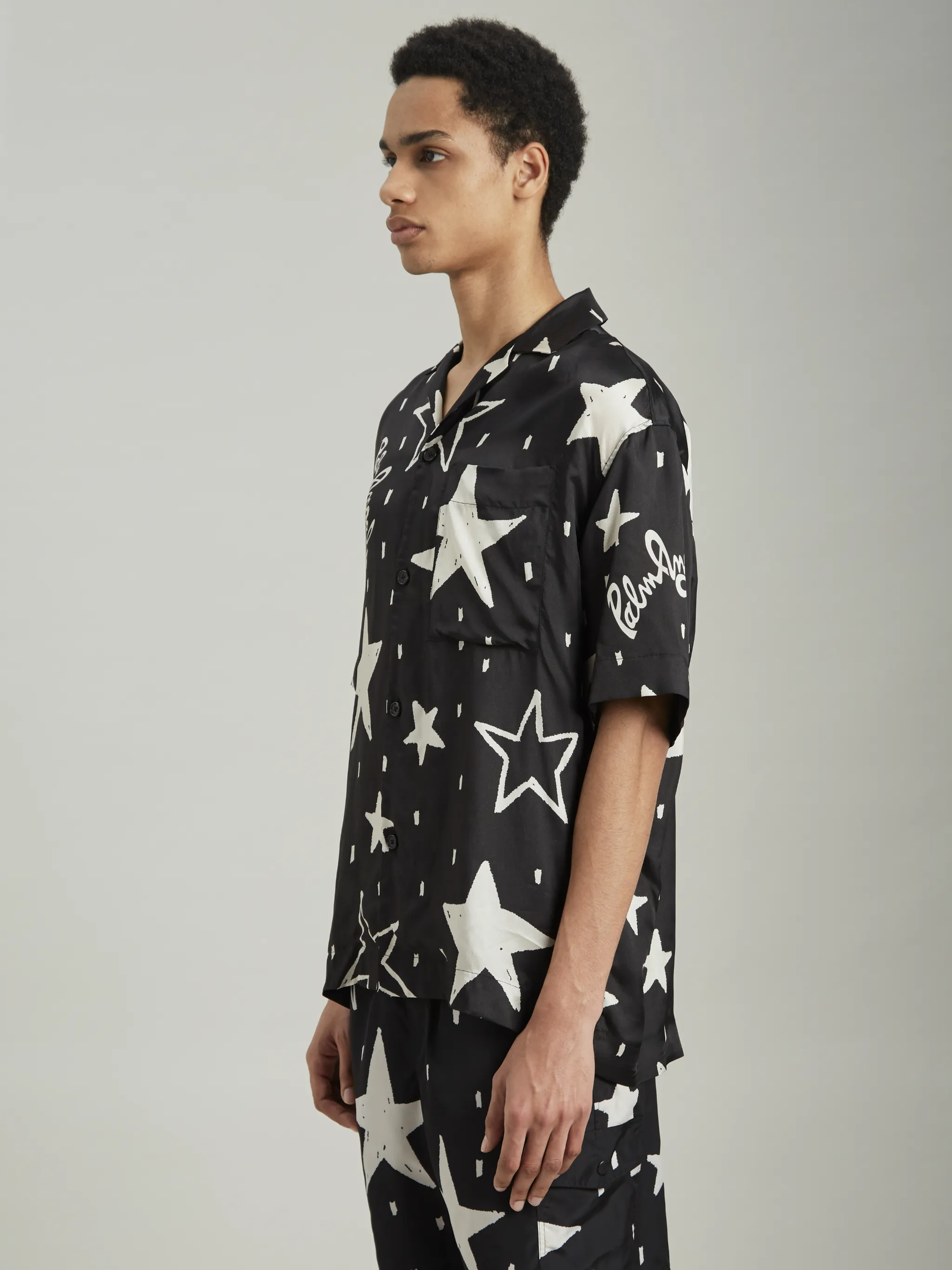 NIGHT SKY BOWLING SHIRT Palm Angels® Official