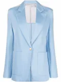 Palm Angels side-stripe buttoned blazer - Blue