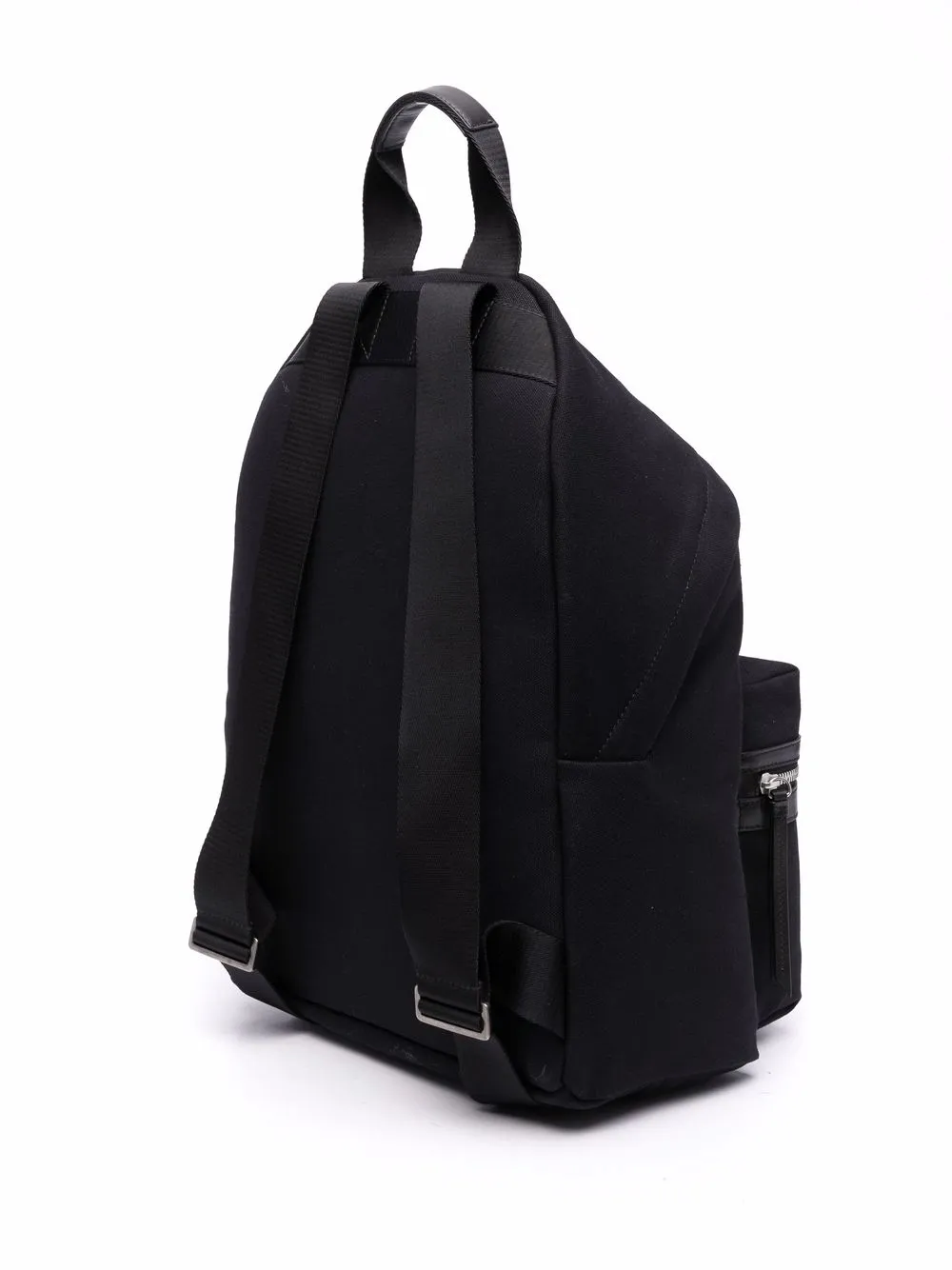 black and silver backpack