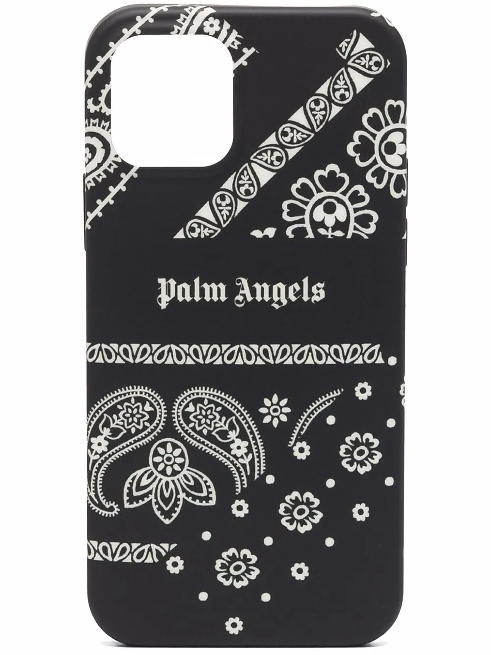 

Palm Angels funda para iPhone 12/12 Pro con estampado de bandana - Negro