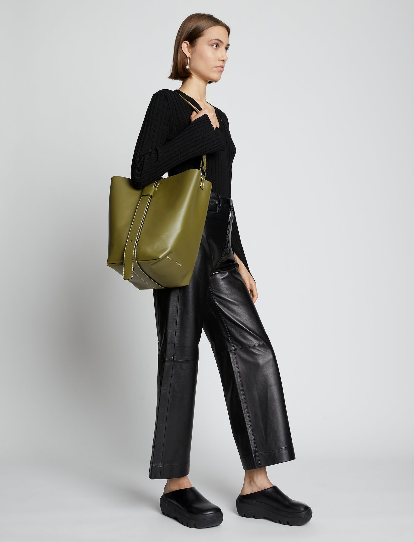 Sullivan Leather Bag in green | Proenza Schouler