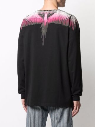 Wings-print cotton sweatshirt展示图