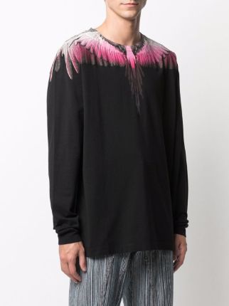 Wings-print cotton sweatshirt展示图