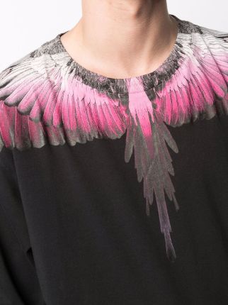 Wings-print cotton sweatshirt展示图