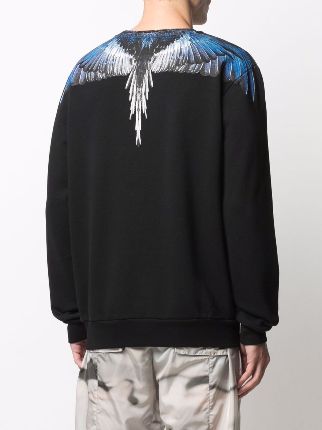 Wings-print cotton sweatshirt展示图