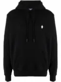 Marcelo Burlon County of Milan embroidered cross logo hoodie - Black