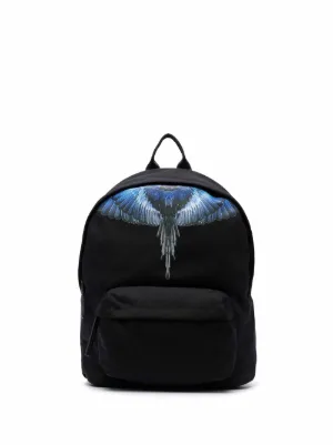 Marcelo burlon county of milan kids zaino con stampa - di colore nero -  Stileo.it