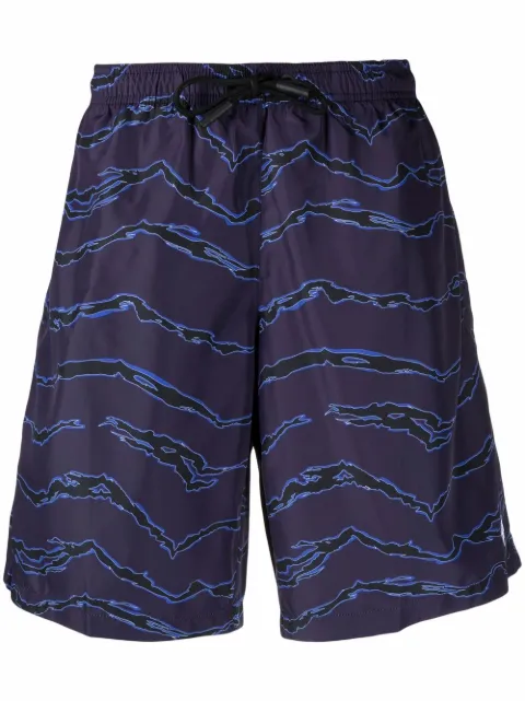COUNTY OF MILAN motif-print swimming shorts