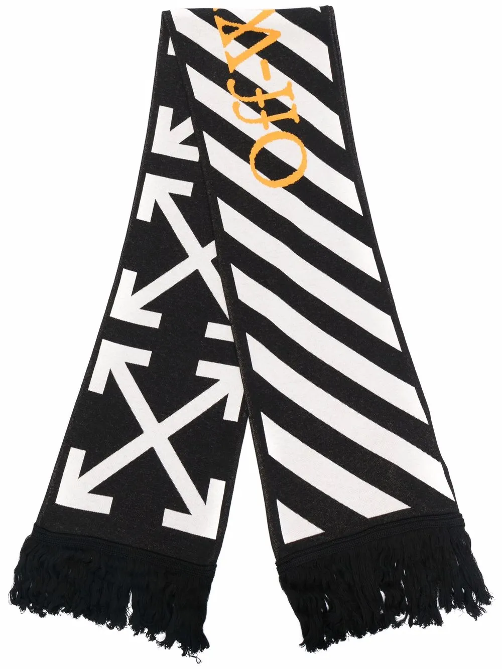 

Off-White Diag Stripe logo scarf - Black