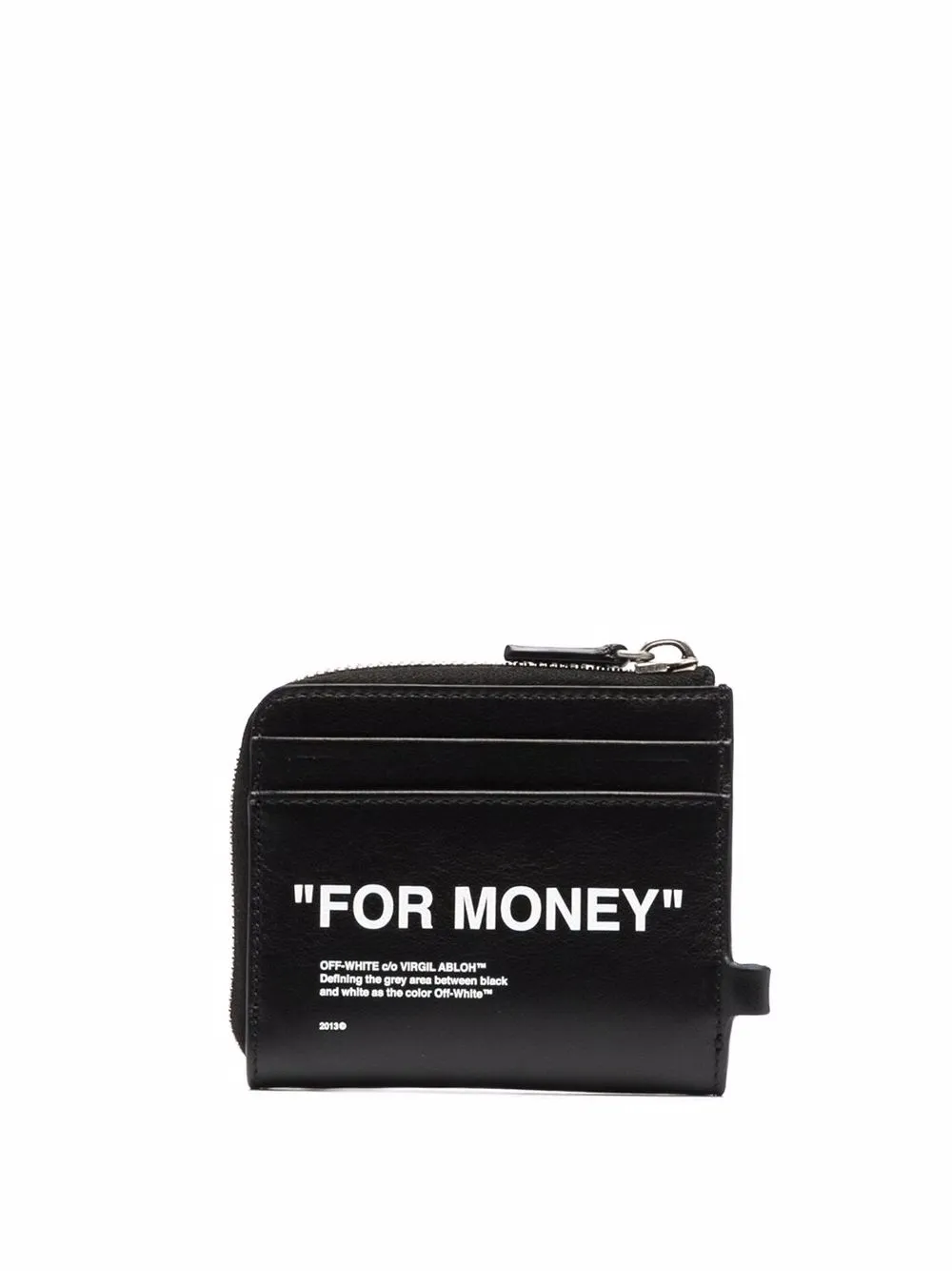 Off-White quote-print Compact Wallet - Farfetch