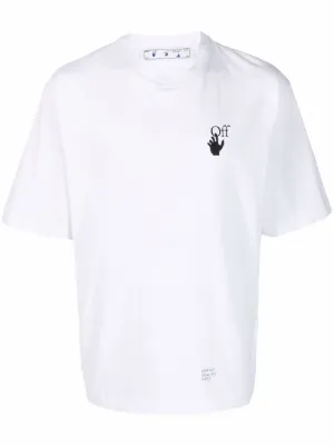 off white black and green shirt