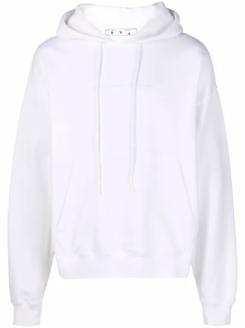 white hooded top
