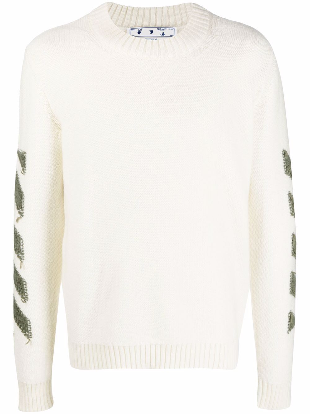 

Off-White Arrows motif knitted jumper - Neutrals