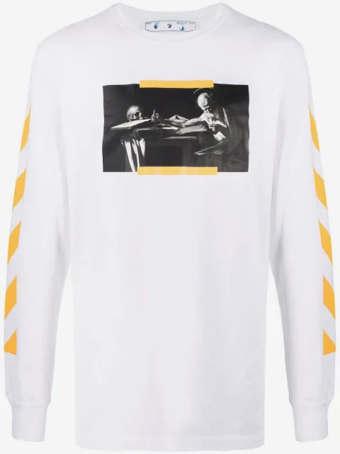 Off-White camiseta con motivo de pintura de Caravaggio