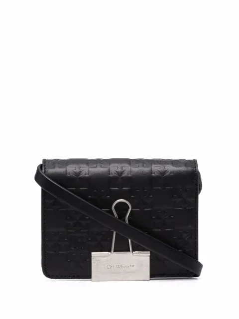 Off-White debossed Arrows-motif purse