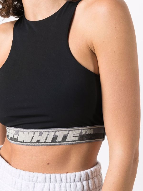 Shop Off-White Logo Knit Sport Bra