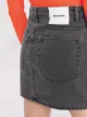 Heron Preston graphic-print denim skirt