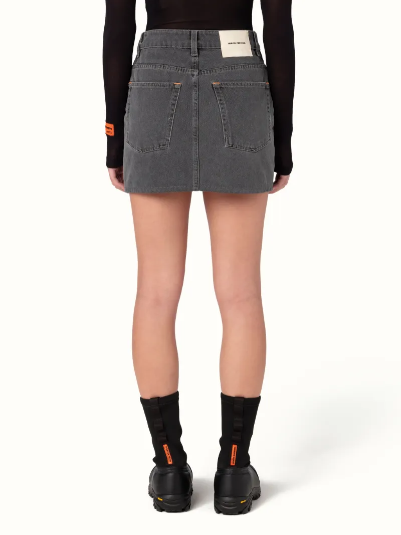 ACID WASH DENIM SKIRT HERON PRESTON® Official Site