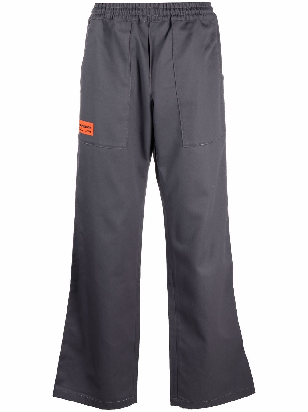 фото Heron preston label fr trackpants dark grey