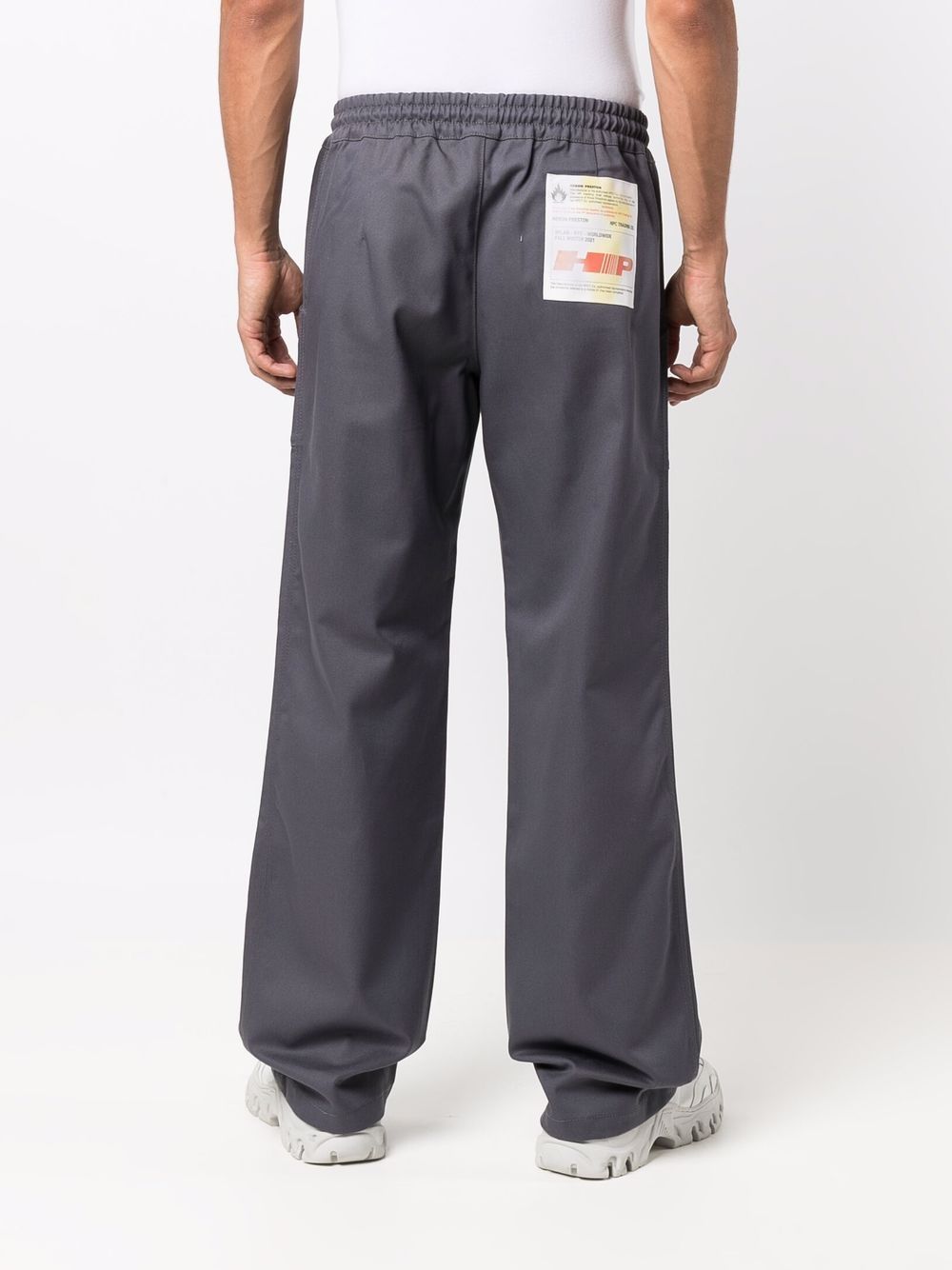 фото Heron preston label fr trackpants dark grey