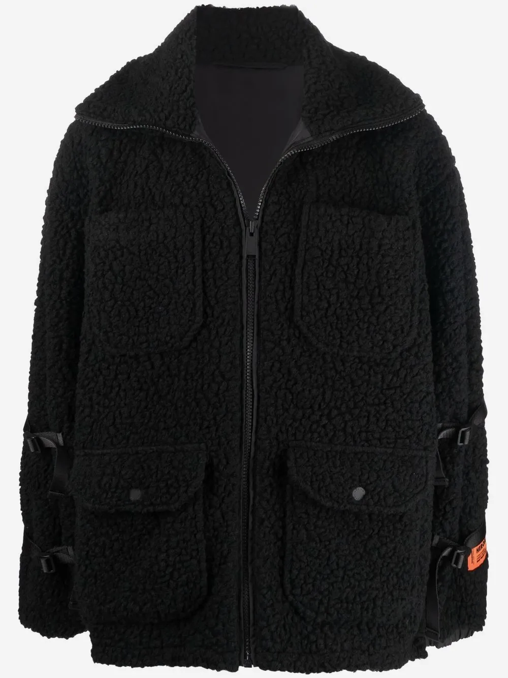 Heron Preston zip-fastening fleece jacket | Black | Image 1