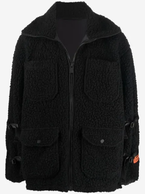 Heron Preston zip-fastening fleece jacket