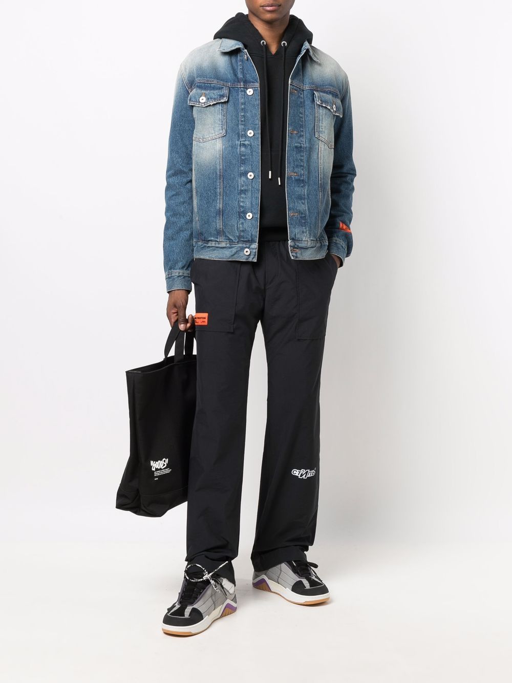 фото Heron preston denim reg jacket vintage blue