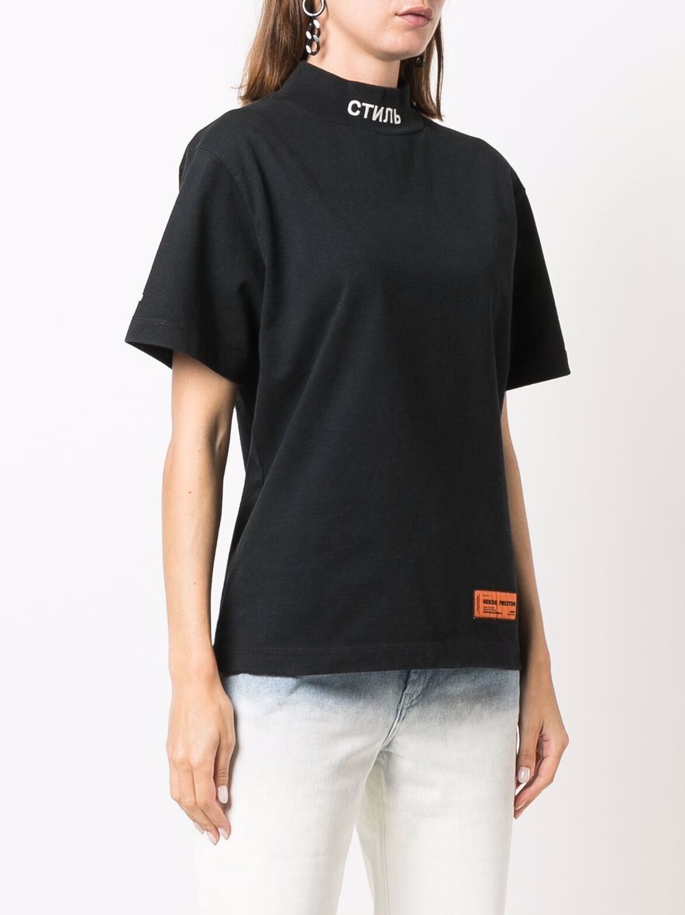 фото Heron preston ss turtleneck ctnmb black white