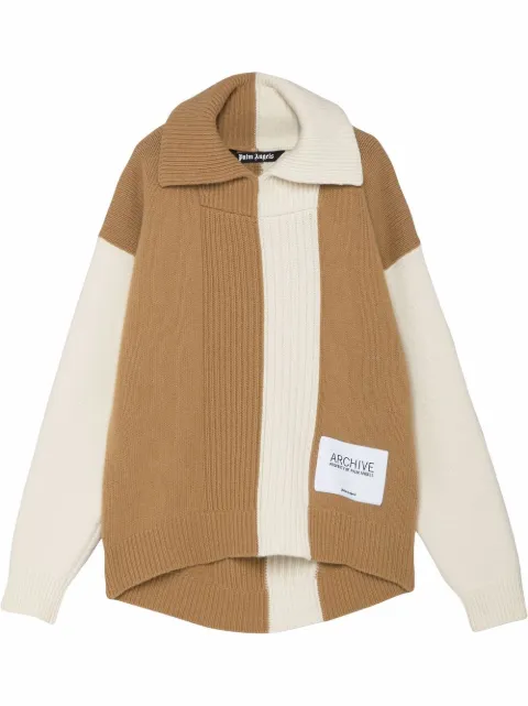 Palm Angels Pullover in Colour-Block-Optik