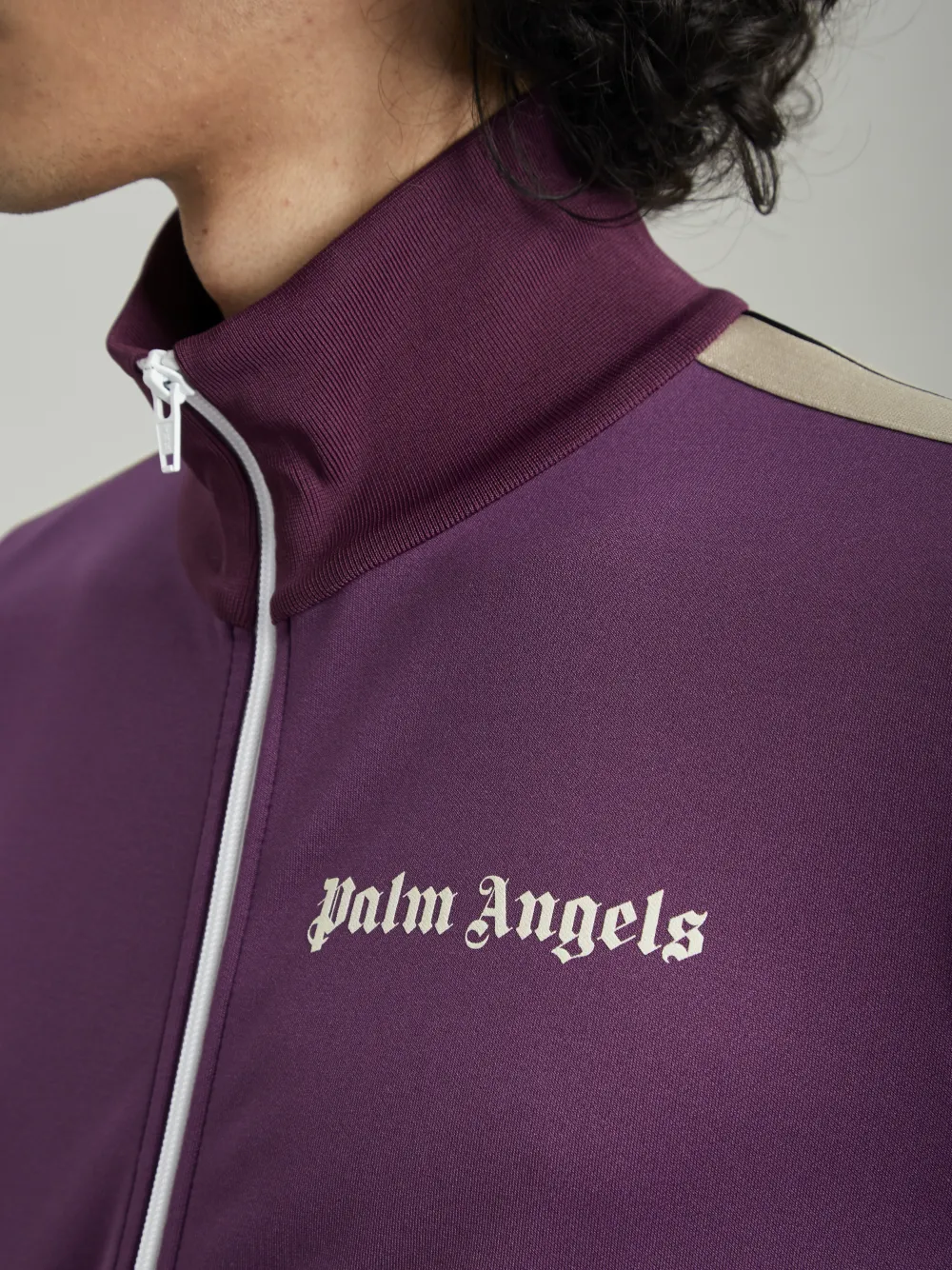 BURGUNDY TRACK JACKET Palm Angels® Official